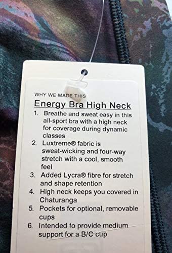 Lululemon Energy Bra HIGH Neck - COSC (Cosmic Shift Multi)
