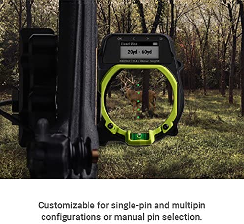 Garmin Xero A1 Bow Sight, 2" Auto-Ranging Digital Bow Sight, LED Pins for Unobstructed Views