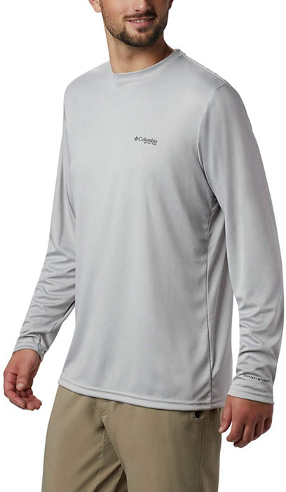 Columbia Men's Terminal Tackle PFG State Triangle Long Sleeve, Moisture Wicking