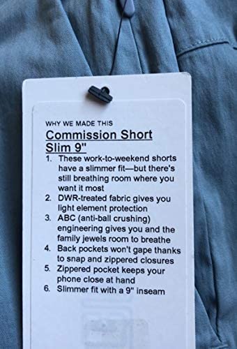 Lululemon Commission Short Slim 9" - BUCA (Blue Cast)