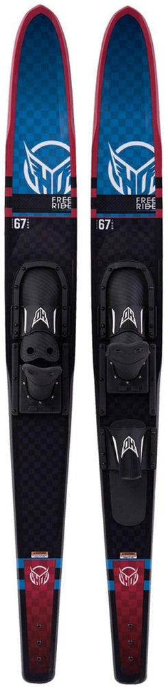 HO Freeride Combo Skis w/Adjustable Horseshoe Bindings Sz 67in/One Size