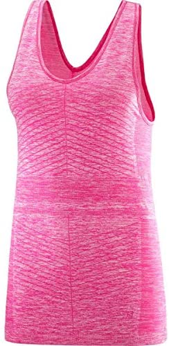 Salomon Women's Elevateove'On Tank, Pink Yarrow, X-Small