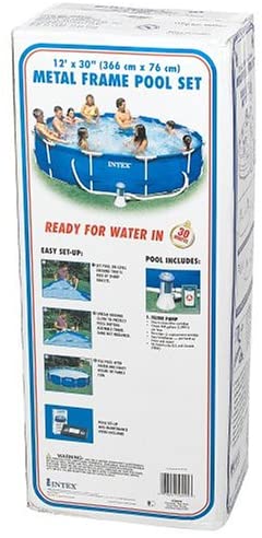 Intex 12-Foot by 30-Inch Metal Frame Pool Set