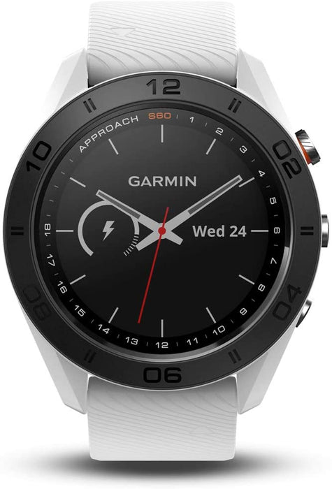 Garmin Approach S60 Golf Watch Black with Black Band (010-01702-00) with 1 Year Extended Warranty