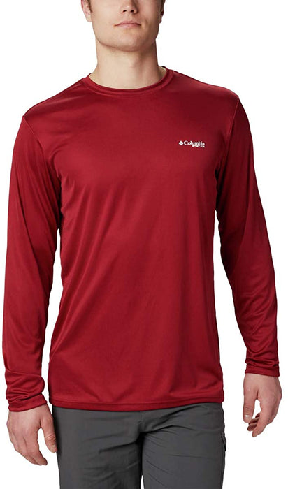 Columbia Men's Terminal Tackle PFG State Triangle Long Sleeve, Moisture Wicking