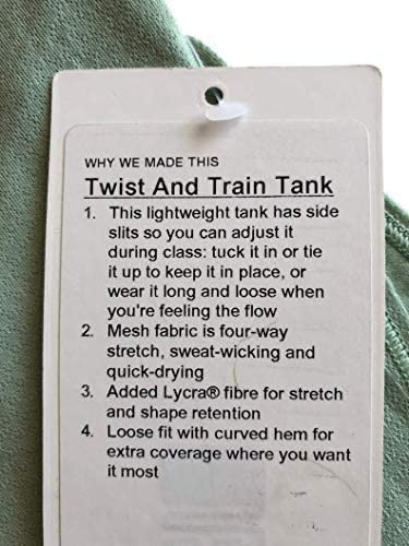 Lululemon Twist N Train Tank - JULP (Size 8)