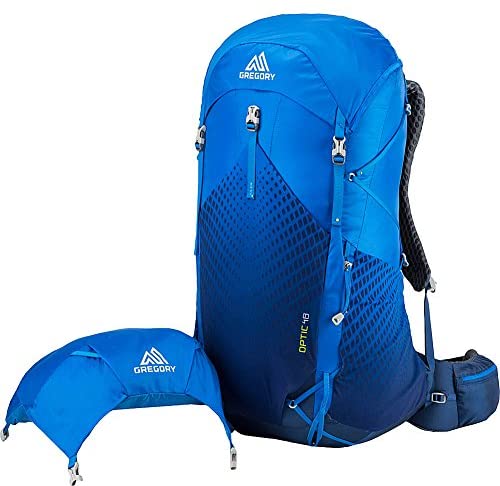 Gregory Mountain Products Men's Optic 58 Liter Ultralight Multi-Day Hiking Backpack | Backpacking, Hiking, Travel | Full-Featured Ultralight Construction, Raincover Included, Padded Adjustable Straps