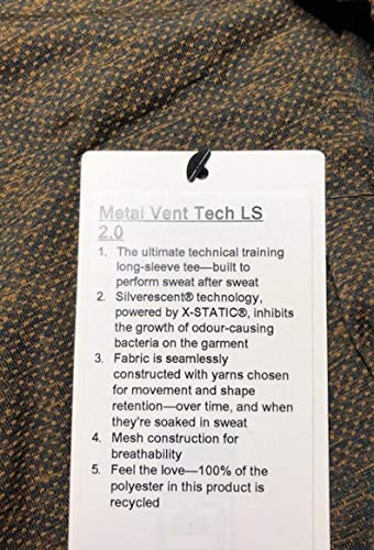 Lululemon Metal Vent TECH LS 2.0 - GFGD/TRNV (Fools Gold/True Navy)