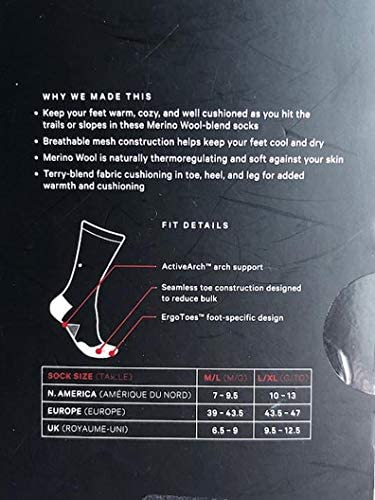 LULULEMON MENS T.H.E. CREW SOCK WOOL - BLK/SNCS (Black/Sonic Silver)