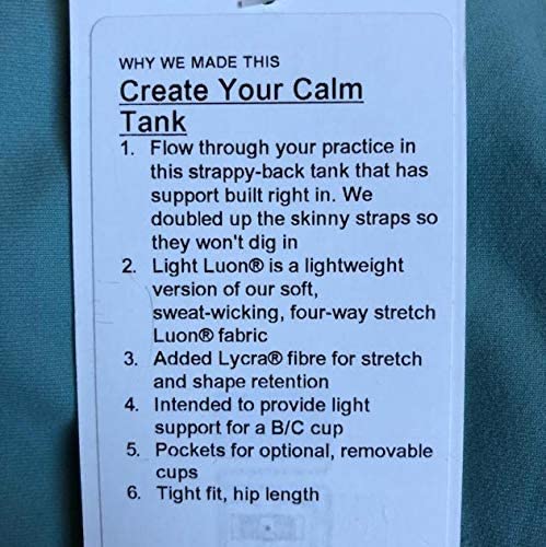 Lululemon Create Your Calm Tank - RPTD (Rip Tide)