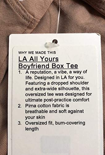 Lululemon LA All Yours Boyfriend Box TEE - SNDN (Soft Sand)