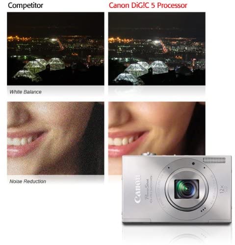 Canon PowerShot ELPH 520 HS 10.1 MP CMOS Digital Camera with 12x Optical Image Stabilized Zoom 28mm Wide-Angle Lens and 1080p Full HD Video Recording (Black) (Discontinued by Manufacturer)