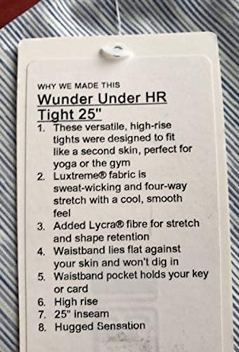 Lululemon LULULEMN Wunder Under HR Tight 25" - DHAA (Wee are from Space Nimbus Battleship)