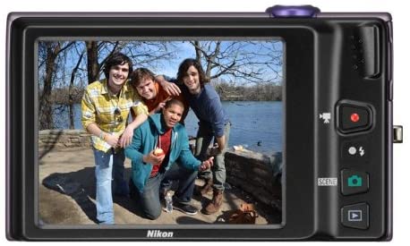 Nikon COOLPIX S4100 14 MP Digital Camera with 5x NIKKOR Wide-Angle Optical Zoom Lens and 3-Inch Touch-Panel LCD (Plum)