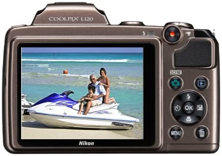 Nikon COOLPIX L120 14.1 MP Digital Camera with 21x NIKKOR Wide-Angle Optical Zoom Lens and 3-Inch LCD (Red) (OLD MODEL)