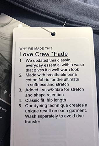 Lululemon Love Crew Fade - SUDB (Pigment Dye Cadet Blue)