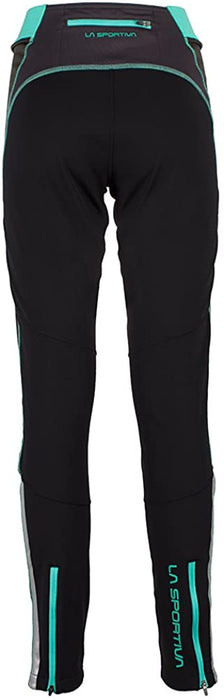 La Sportiva Arcadia Pant Womens, Black/Mint, Large