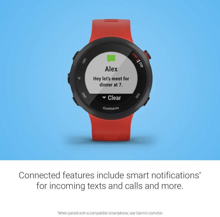 Garmin Forerunner 45S, 39mm Easy-to-use GPS Running Watch with Coach Free Training Plan Support