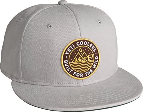 YETI Outdoor Badge High-Pro Flat Brim Hat, Gray