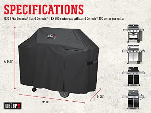 Weber 7130 Genesis II Cover, Black