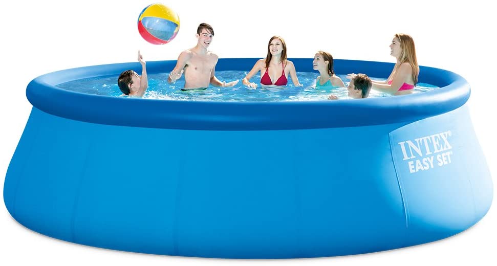 Intex 15ft X 48in Easy Set Pool Set with Filter Pump, Ladder, Ground Cloth & Pool Cover