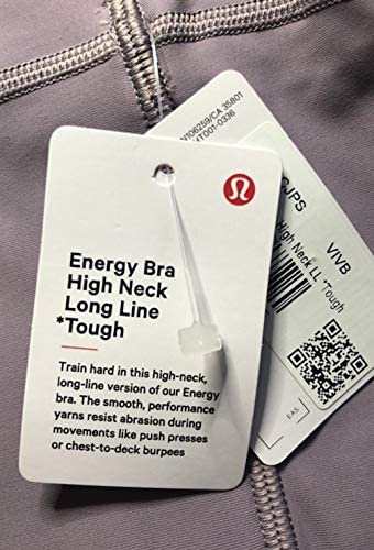 Lululemon Energy Bra HIGH Neck Long LINE - VIVB (Violet Verbena)