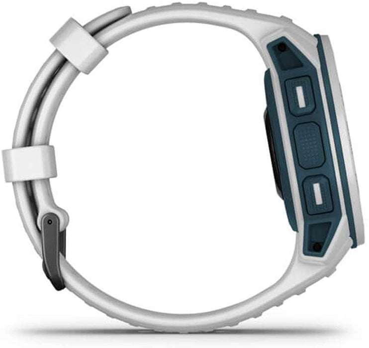 Garmin 010-02293-11 Instinct Solar Rugged Outdoor Watch with GPS Tidal Blue Bundle with Screen Protector 2-Pack