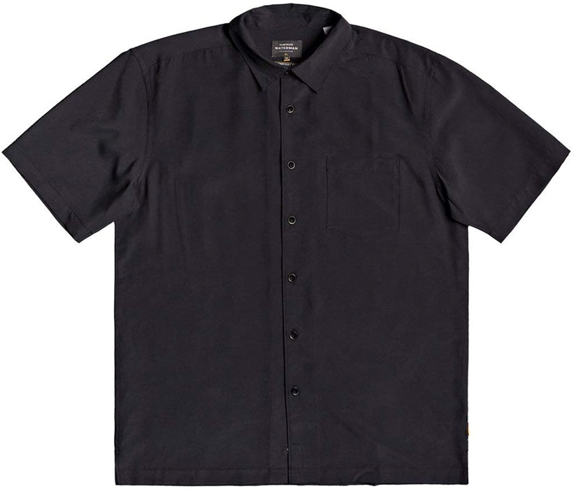 Quiksilver Waterman Men's Woven TOP, Black Cane Island, XX-Large