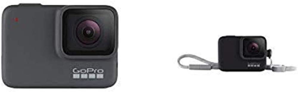 GoPro HERO7 Silver & GoPro Silicon Sleeve with Lanyard Bundle