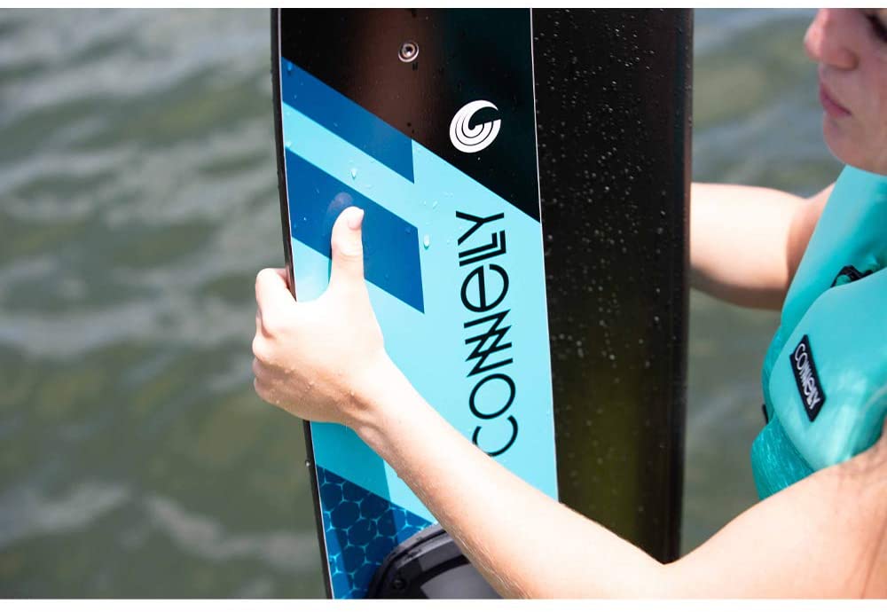 CWB Connelly 61200342-CON Quantum Waterskiing Lake Water Sports Skis with Bindings 68-inch, Blue