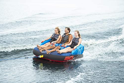 HO Sports 2020 3G XT Inflatable Seated Towable Watersports Pull Behind Boating Tube, 1 to 3 Person Capacity