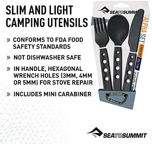 Sea to Summit Alpha Knife, Fork and Spoon Set