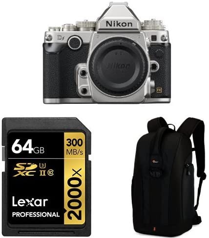 Nikon Df 16.2 MP CMOS FX-Format Digital SLR Camera with AF-S NIKKOR 50mm f/1.8G Special Edition Lens (Silver)