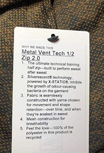 Lululemon Metal Vent TECH 1/2 Zip - FSGD/TRNV (Fools Gold/True Navy)