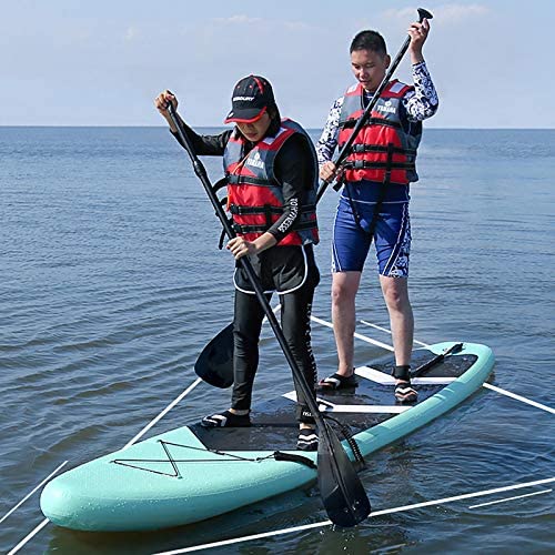 DANWJDP 320×76×15cm SUP Inflatable Stand up Paddle Board for Adult Beginners/Intermediate Max Load 150KG with Backpack, Leash, Paddle, Changing Mat & Waterproof Phone Case