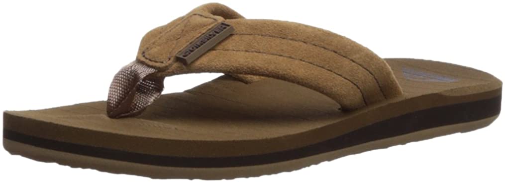 Quiksilver Kids' Carver Suede Youth Flip-Flop Sandal