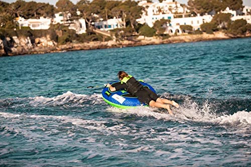 Jobe Breeze 1 Person Towable - Blue - Unisex - A Convenient Quick-Rope Connector Allows Easy Rope Connection and Detachment