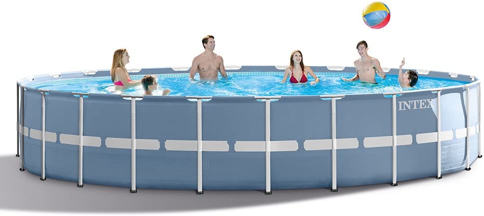 Intex 15ft X 42in Prism Frame Pool Set with Filter Pump, Ladder