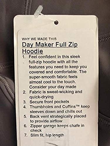 LULULEMON DAY MAKER FULL ZIP HOODIE - LNRR (Luna Rock)