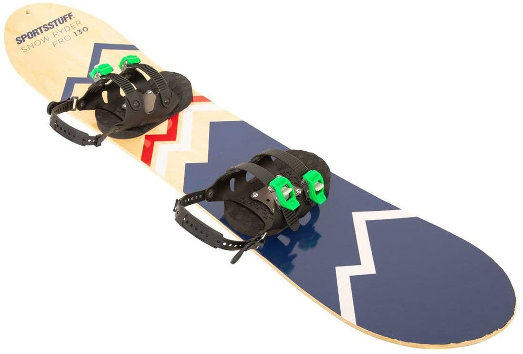SportsStuff Snow Ryder PRO Hardwood Snowboard, 130cm, Black, one Size