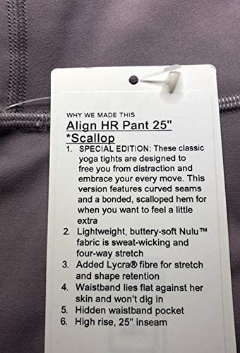Lululemon Align HIGH Rise Pant 25" Scallop - VIVB (Violet Verbena)