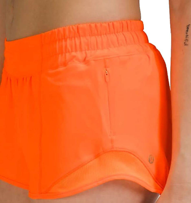 Lululemon Hotty Hot Reflective Sides Shorts-Grapefruit
