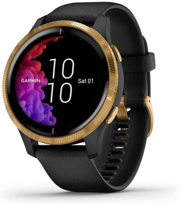 Garmin 010-02173-21 Venu, GPS Smartwatch with Bright Touchscreen Display, Features Music, Body Energy Monitoring, Animated Workouts, Pulse Ox Sensor and More