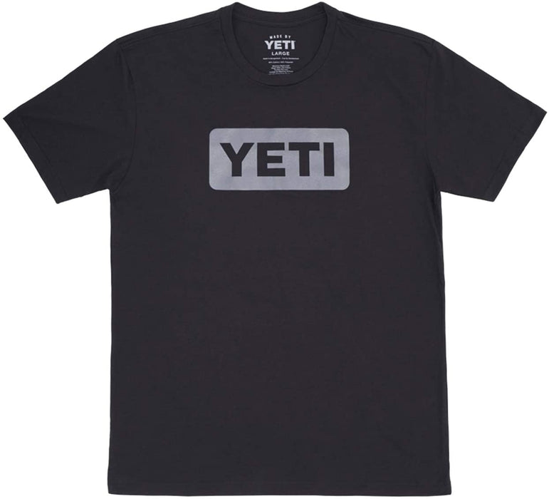 YETI Logo Badge Short Sleeve T-Shirt, Black/Gray, Small