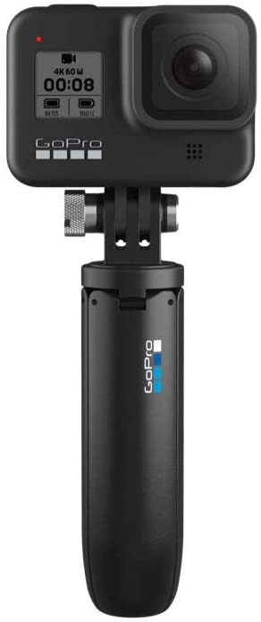 GoPro HERO8 Black, Waterproof Action Camera with Touch Screen 4K UHD Video 12MP Photos, Bundle with GoPro Shorty Mini Extension Pole/Tripod, Battery, 32GB microSD Card, Microfiber Cloth