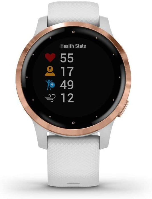 Garmin Vivoactive 4S GPS Smartwatch with Music & Fitness Activity Tracker & Health Monitor Apps (Dust Rose/Gold) 010-02172-31 4 S Bundle with Security Extension