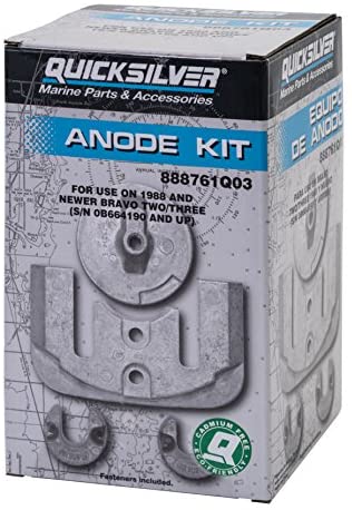Quicksilver 888761Q03 Aluminum Anode Kit - MerCruiser Bravo II and III Drives