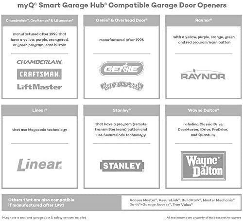 Chamberlain Group myQ Smart Garage Hub Add-on Door Sensor MYQ-G0302 (Works with MYQ-G0301 and 821LMB Only)