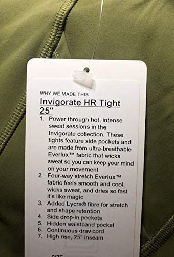 Lululemon INVIGORATE HR Tight 25" - BRZG (Bronze Green)