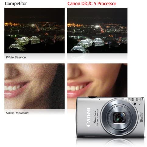 Canon PowerShot ELPH 330 12MP Digital Camera with 10x Optical Image Stabilized Zoom with 3-Inch LCD (Pink) (OLD MODEL)
